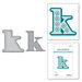 Spellbinders - Stitched Alphabet Collection - Etched Dies - Stitched K