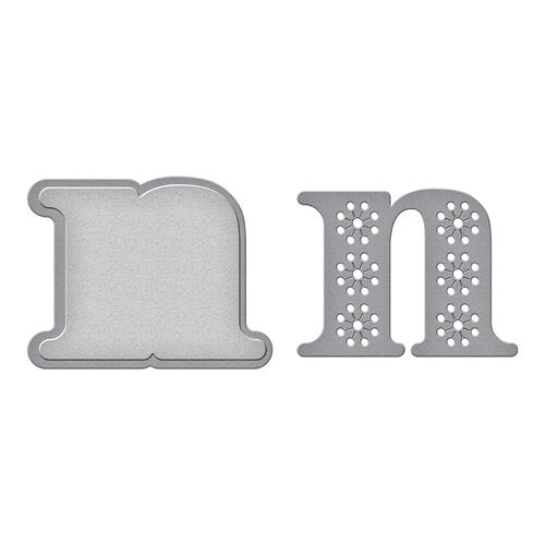 Spellbinders - Stitched Alphabet Collection - Etched Dies - Stitched N