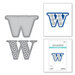 Spellbinders - Stitched Alphabet Collection - Etched Dies - Stitched W