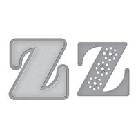 Spellbinders - Stitched Alphabet Collection - Etched Dies - Stitched Z