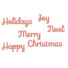 Spellbinders - Holiday Collection - Christmas - D-Lites Die - Holiday Sentiments