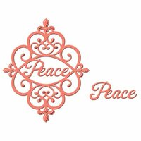 Spellbinders - Holiday Collection - D-Lites Die - Peace Sentiment