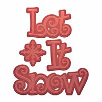 Spellbinders - Christmas- D-Lites Die - Holiday Let It Snow