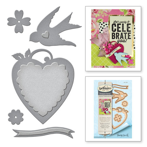 Spellbinders - Joyous Celebrations Collection - DIes - Swallow and Heart