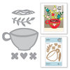 Spellbinders - Cuppa Coffee, Cuppa Tea Collection - D-Lites Die - Cuppa Love