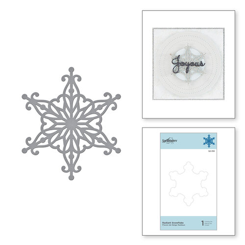 Spellbinders - Sparkling Christmas Collection - D-Lites Die - Etched Dies - Radiant Snowflake