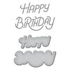 Spellbinders - The Birthday Celebrations Collection - Etched Dies - Stylized Happy Birthday