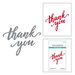 Spellbinders - Throwback Dies Collection - Etched Dies - Scripted Thank You