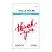 Spellbinders - Throwback Dies Collection - Etched Dies - Scripted Thank You