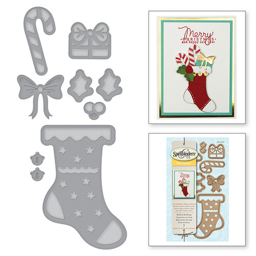 Spellbinders - Holiday Collection - Christmas - D-Lites Die - Build a Stocking