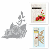 Spellbinders - D-Lites Die - Corner Poppies