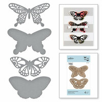 Spellbinders - Good Vibes Only Collection - Etched Dies - Wandering Butterflies