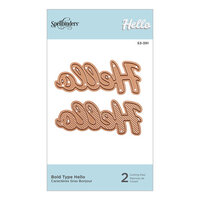 Spellbinders - D-Lites Die - Bold Type Hello