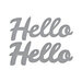 Spellbinders - D-Lites Die - Bold Type Hello