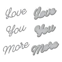 Spellbinders - Love You More Collection - Etched Dies - Love You More