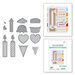 Spellbinders - The Birthday Celebrations Collection - Etched Dies - Slider Bar Accents