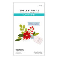 Spellbinders - Merry And Bright Collection - Etched Dies - Petite Blooms and Sentiments