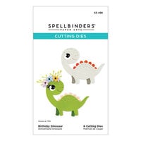 Spellbinders - Monster Birthday Collection - Etched Dies - Dinosaur