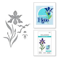 Spellbinders - Lisa Horton - Spotlight Frames and Florals - Etched Dies - Layered Iris