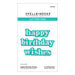 Spellbinders - Out and About Collection - Etched Dies - Happy Birthday Wishes