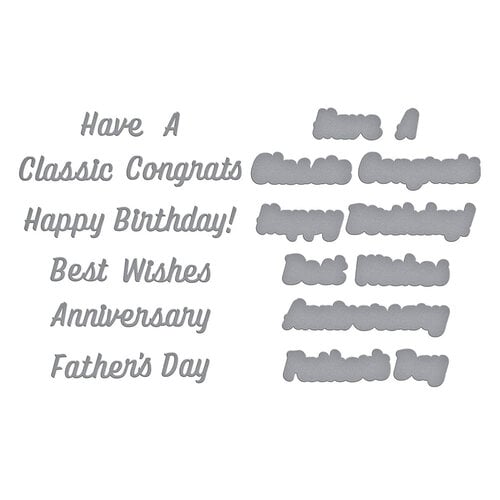 Spellbinders - Classic Road Legends Collection Collection - Etched Dies - Classic Sentiments Spellbinders - Classic Road Legends Collection Collection - Etched Dies - Classic Sentiments
