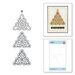Spellbinders - Sparkling Christmas Collection - Etched Dies - Kaleidoscope Christmas Tree