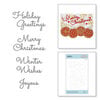 Spellbinders - Sparkling Christmas Collection - Etched Dies - Christmas Mix and Match Sentiments