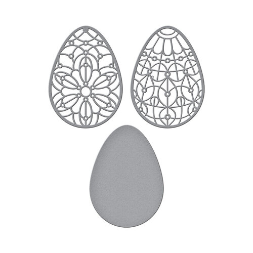 Spellbinders - Expressions of Spring Collection - Etched Dies - Forever Spring Eggs