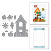 Spellbinders - Birdhouses Through The Seasons Collection - Etched Dies - Build A Fall Birdhouse