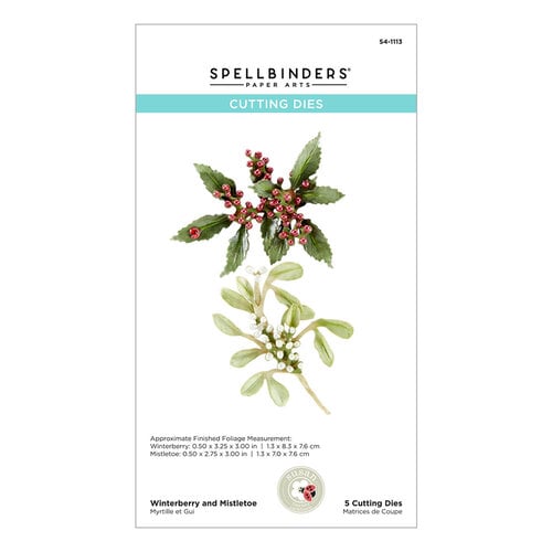 Spellbinders - Etched Dies - Winterberry And Mistletoe
