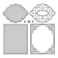 Spellbinders - Classically Becca Collection - Etched Dies - A2 Filigree Marquis