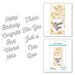 Spellbinders - Be Bold Collection - Etched Dies - Smooth Lines Mix and Match Sentiments