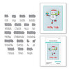 Spellbinders - Tinsel Time Collection - Christmas - Etched Dies - Tinsel Time Sentiments