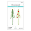 Spellbinders - Sealed for the Holidays Collection - Etched Dies - Christmas Tree Squiggles