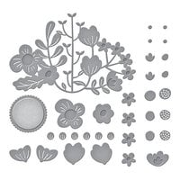 Spellbinders - Floral Reflection Collection - Etched Dies - Floral Reflection