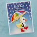 Spellbinders - Showered With Love Collection - Etched Dies - Duck With Umbrella