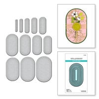 Spellbinders - Sealed For Summer Collection - Etched Dies - Essential Modern Ovals
