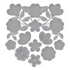 Spellbinders - Stylish Ovals Collection - Etched Dies - Floral Flip Frame