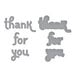 Spellbinders - Out and About Collection - Etched Dies - Thank You and For You