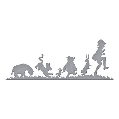 Spellbinders Fustelle Alfabeto E Numeri – Collezione Say Cheese Classic Pooh, 41 Pezzi, Lettere Minuscole, Numeri, Punteggiatura