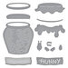 Spellbinders Fustelle Pooh's Hunny Pot - Set Incisione Acciaio, Dimensioni Vaso Miele 5,5x6,4 Cm