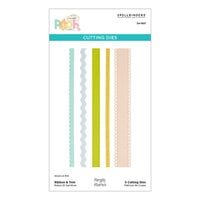 image of Spellbinders - Say Cheese Classic Pooh Baby Collection - Etched Dies - Ribbon and Trim