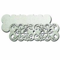 Spellbinders - Laced with Love Collection - Die - Decorative Strips - Lonely Hearts