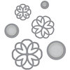Spellbinders - Wedding Collection - Shapeabilities Die - Lacework Button Flowers