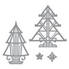 Spellbinders - Holiday Collection - Christmas - Shapeabilities Die - Art Deco Trees