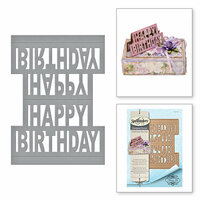 Spellbinders - Celebrate the Day Collection - Shapeabilities Dies - Happy Birthday Pop-Up