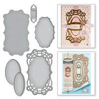 Spellbinders - Vintage Elegance Collection - Dies - Curled Grace Oval