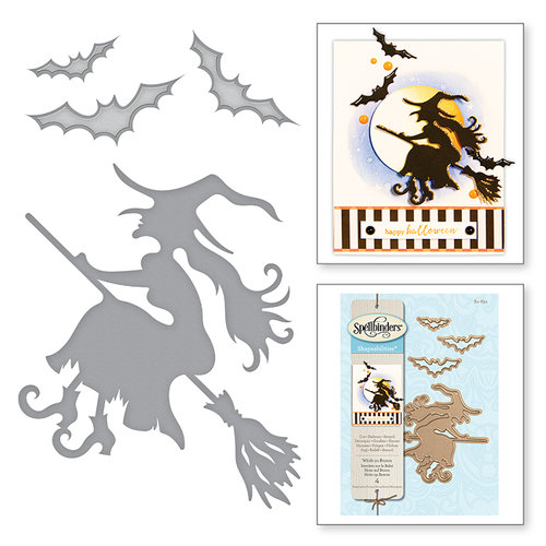Spellbinders - Holiday Collection - Halloween - Shapeabilities Dies - Witch on Broom
