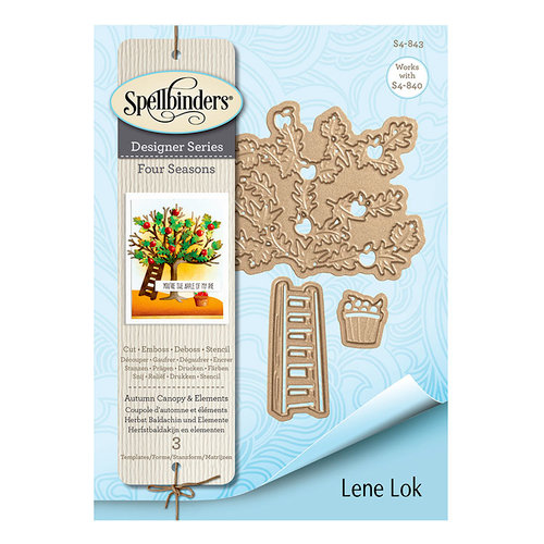 Spellbinders - Four Seasons Collection - Etched Dies - Autumn Canopy and Elements
