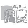Spellbinders - Elegant 3D Cards Collection - Etched Dies - Layered Happily Ever After